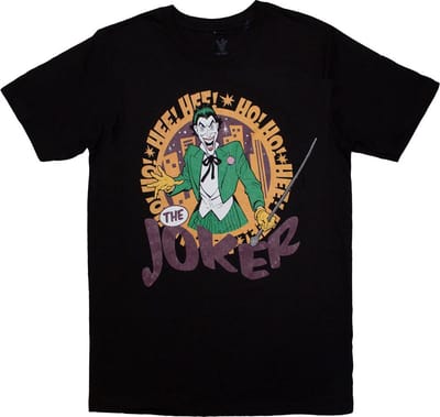 DC Comics - Hee Hee! Joker Heren T-shirt - S - Zwart