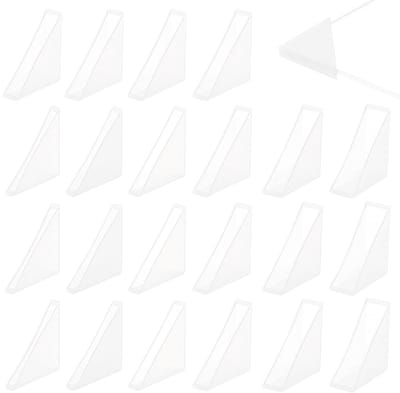 Dailygoods- Hoekbescherming 60 Stuks - Driehoeksbescherming - Transparant Plastic - Kantenbescherming - Diverse Maten 35x35 mm - Creatieve Oplossing - Hoekbeschermers