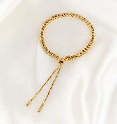 Armband Visgraat | Stainless Steel Goud
