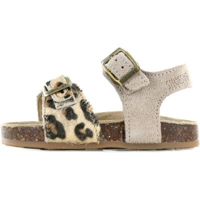 Shoesme Sandalen taupe Panterprint Suède - Maat 25