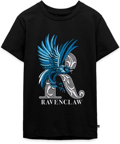 Harry Potter Ravenclaw Coat of Arms Monochrome Premium T-Shirt Tiener