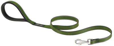 FERPLAST Daytona Deluxe Hondenlijn / Hondenriem - Zachte greep - Groen - Reflecterend - M - Breedte: 2 cm - Lengte: 120 cm - Geschikt voor middelgrote honden