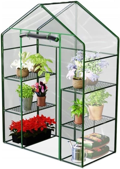 Mini Broeikas - Foliekas Kweek - Planten Beschermen - UV-gestabiliseerd Waterafstotend - 195 cm Hoog - Transparant