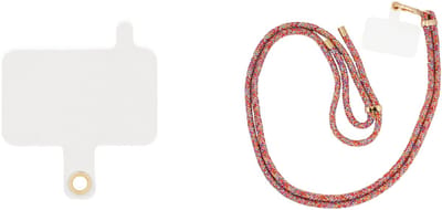 xoxo Wildhearts telefoonkoorden Easy Cord Clip Goud + Easy Cord Regenboog Goud – universele telefoonbandjes met kleurrijke accenten – praktisch en stijlvol – geschikt voor iPhone / Samsung