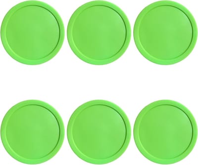 Air Hockey Pucks - Vervangende Pucks - Airhockey Spelen - Standaardmaat Controle - 6 stuks - Groen