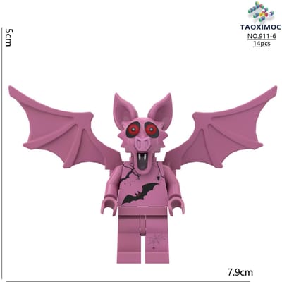 99 Nachten in Het Bos Blokken Speelgoed Horror Hert Baksteen Figuur 99 Nachten in Het Bos Bouwblokken voor Kinderen Constructie Speelgoed pink
