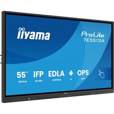 iiyama 55" Google EDLA-gecertificeerd IFP - interactief scherm voor naadloze integratie en samenwerking in onderwijs en bedrijfsleven
