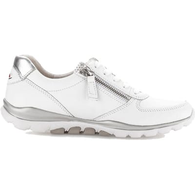 Gabor rollingsoft sensitive 86.968.51 - dames rollende wandelsneaker - Wit - maat 42 (EU) 8 (UK)