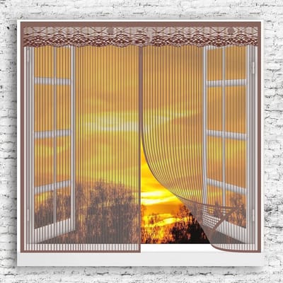 Vliegengordijn 70x80cm - Superfijn Gaasgordijn voor Balkon, Woonkamer of Terrasdeur