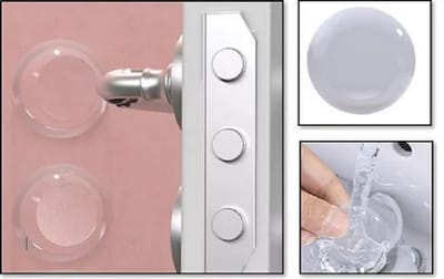 Gadgetpoint - Deurstopper - Zelfklevende Deurbescherming - Muurbescherming - 1 stuk - Transparant