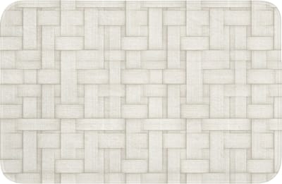 WC mat 60x40 cm - Antislip - Vlechtwerk - Banen - Beige - Toiletmat - Vloermat - Douchemat - Toilet tapijt - Toiletmatten