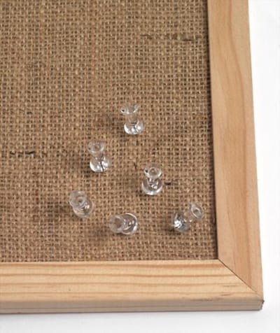 Prikbord Naga juten 60x80cm met houten omlijsting