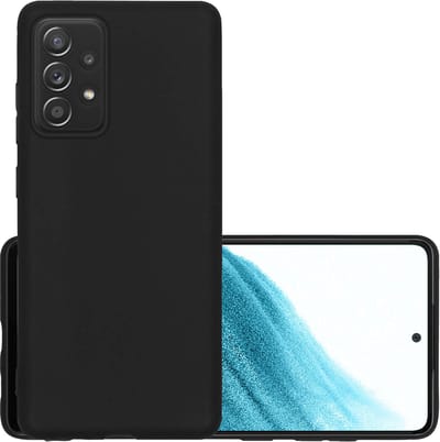 Hoesje - Geschikt voor Samsung Galaxy A53 - Sterk & Shockproof - Hoes Cover - Siliconen Case - Zwart