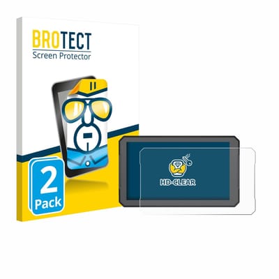 BROTECT - Screenprotector voor BOUWOIMA Motorrad Carplay B7 7" - Folie Beschermfolie transparant 2 Stuks