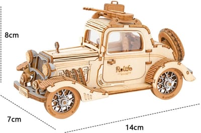 Houten 3D puzzel vintage car TG504