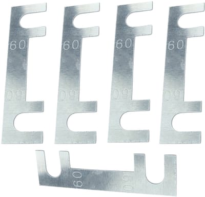 Dailygoods - 5 X 60A Zekering Tabbladen - Stripzekeringen voor Hoogstroom - Set van 5 - Compacte Formaat - Betrouwbare Veiligheid - Geschikt voor Elek...