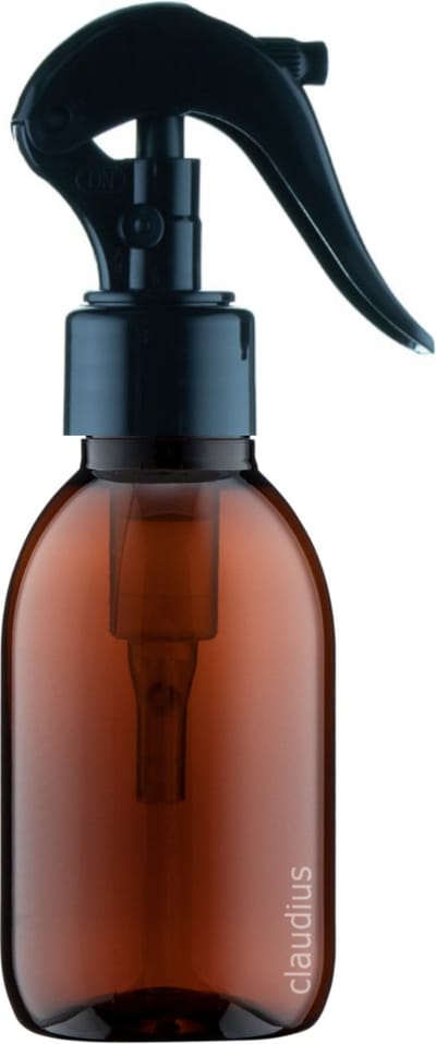 Lege Plastic Fles 250 ml PET Amber bruin - met luxe verstuiverdop - set van 10 stuks - navulbaar - leeg