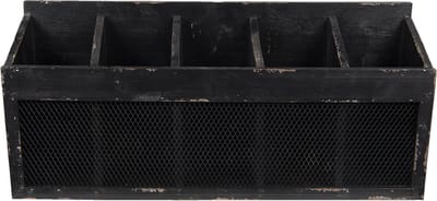 Clayre & Eef Wandrek 60x13x28 cm Zwart Hout