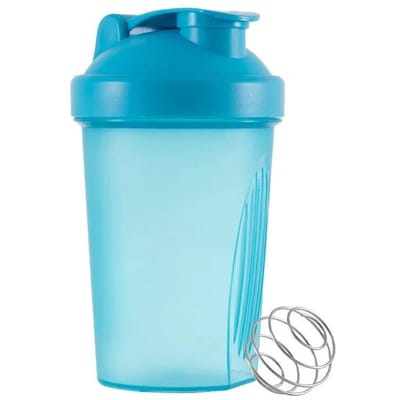 Shaker-flessen Sport Waterbekers Weiproteïnepoeder Mixerfles Fitness Gym Shaker Outdoor Draagbare Plastic Drinkbeker blauw