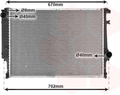 Van Wezel - RADIATOR VOOR BMW 5 E34 1987-1996 17112226336