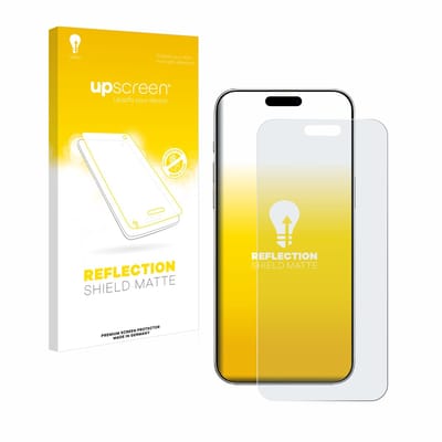upscreen - Screenprotector voor Apple iPhone 16 Plus - Folie Beschermfolie anti glare matte