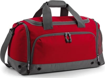 Bagbase Sporttas - 30 liter - reistas - rood/grijs - 54x29x26 cm - Sporttassen - Weekendtassen - Voetbaltassen