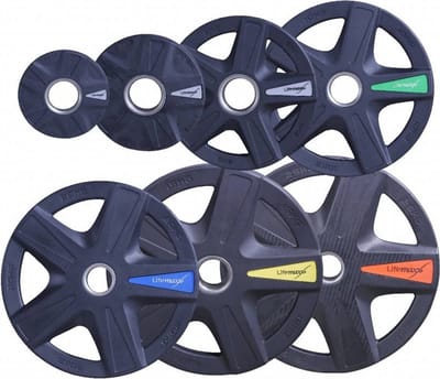 Lifemaxx Olympic Disc 5-grip model - ø50 mm - 1,25 kg