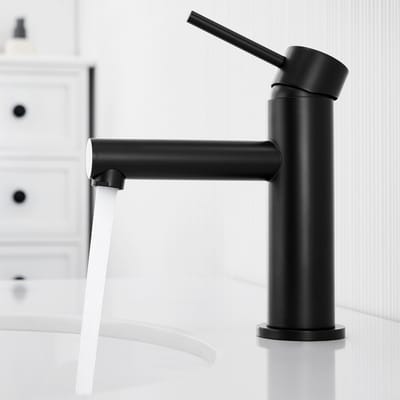 CECIPA max wastafelkraan zwart - badkamer kraan zwart - wastafelmengkraan - wastafelkraan klassiek - wastafel kraan zwart - Badkamerkraan