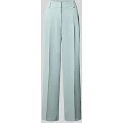 wide fit stoffen broek met persplooien