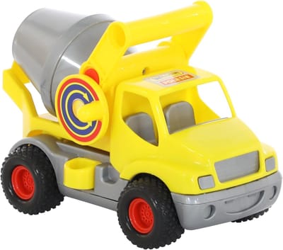 Cementmolen Speelgoed - Bouwplaats Speelgoed - Buiten Spelen - Handmatige Bediening - 27 cm Lengte - Geel