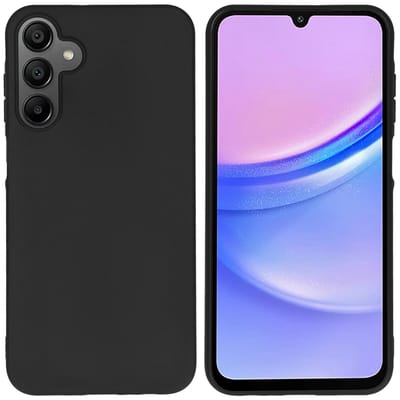 imoshion Hoesje - Geschikt voor Samsung Galaxy A15 (4G) / A15 (5G) - Color Backcover - Zwart