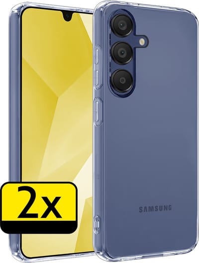 Hoesje - 2 Stuks - Geschikt voor Samsung Galaxy A16 - Sterk & Shockproof - Case Siliconen - Back Cover - Telefoon Hoes - Telefoonhoesjes - Transparant