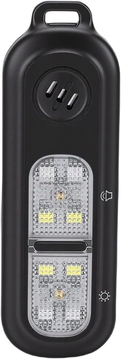 Persoonlijk veiligheidsalarm - Noodalarm sleutelhanger - Veilig onderweg - 130DB sirene - 7.9 x 2.5 x 1.8 cm - Zwart