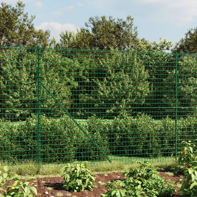 vidaXL - Draadgaashek - met - flens - 1,4x10 - m - groen