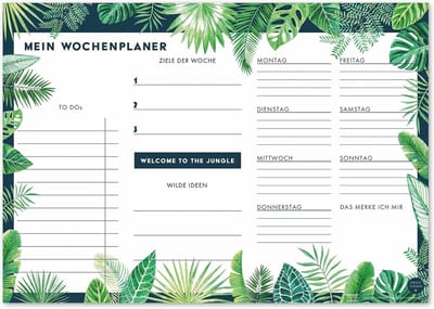 Bureauonderlegger A3 - 25 vellen - 90 g/m² - Stevig karton 1,3 mm - Afwerking afgeronde hoeken - Eenvoudig af te scheuren - Maat 29,7 x 42 cm - Voor notities en planning