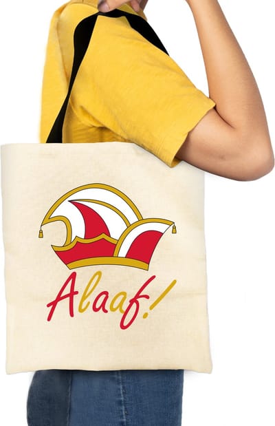 Tote Bag Alaaf - Carnavalskleding Dames - Carnaval Accessoires - Tote Bag - Draagtas - Totebag - Alaaf
