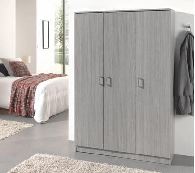 Belfurn - Linnenkast 3 deuren 120cm eden new grey oak
