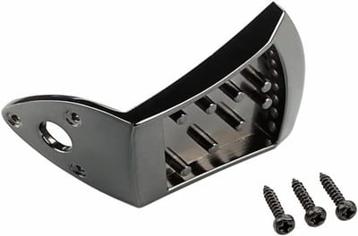 Driehoekige Mandoline Tailpiece van Zinklegering met 3 Bevestigingsschroeven voor Verbeterde Geluidsoverdracht en Duurzaamheid