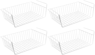 Unyqoos ® Praktische Set van 4 Opknapbare Metalen Kastmanden voor Extra Opslag en Orde in Huis