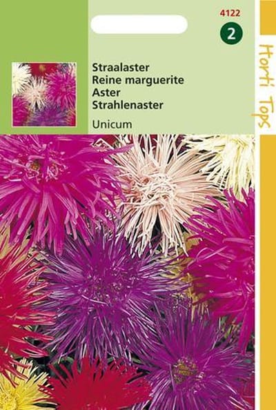 Hortitops Zaden - Callistephus Chinensis Unicum Gemengd