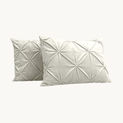 Y-NOT Kussenslopen Set - Velvet™ Diamond Pearl White - 60x70 cm - 2-pack - Zachte Kussenhoezen voor Comfortabele Nachtrust