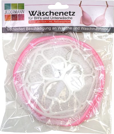 Wasnet Beha en ondergoed - roze - met rits