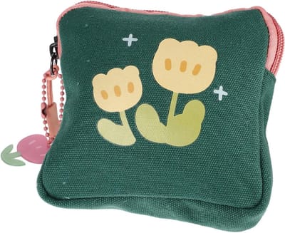 Menstruatie Opbergtasjes - Maandverband Pouch - Persoonlijke Hygiëne - Compact Ontwerp - 11.5 x 11.5 cm - Groen