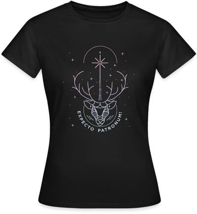 Harry Potter Hert Patronus Expecto Patronum T-Shirt Dames