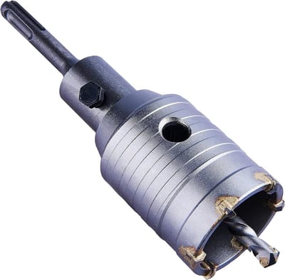 Kernboor - Boor Gatenboor - Baksteen Boren - Gehard Staal - 50mm - Zilver