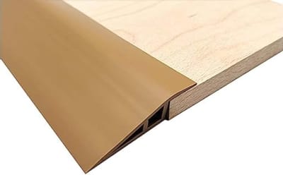 Duurzame PVC rubberen rolstoelhelling voor drempels - zelfklevende overgangstrip voor vloeren, ideaal voor deuren en tapijt, 1 m lang