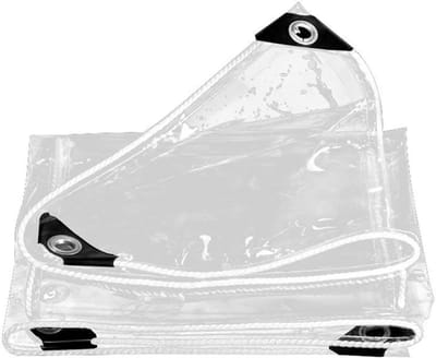 Dekzeil Waterdicht Transparant - Doorzichtig Zeil - Buiten Beschermen - Scheurvast PVC Materiaal - 300 x 500 cm - Wit