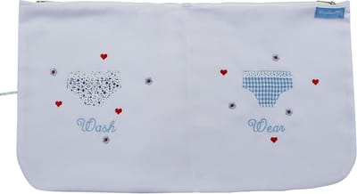 Lingerie Waszak - Wasnet Kleding - Kleding Beschermen - Eerlijke Handel - 50 x 25 cm - Wit