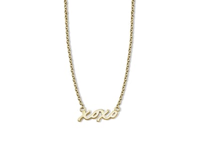 Ketting met XoXo Zilver Gold-Plated XN008G 42-45cm