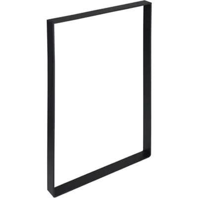 Duraline Tafelpoot Plat Staal Mat Zwart 4x35x38,5cm